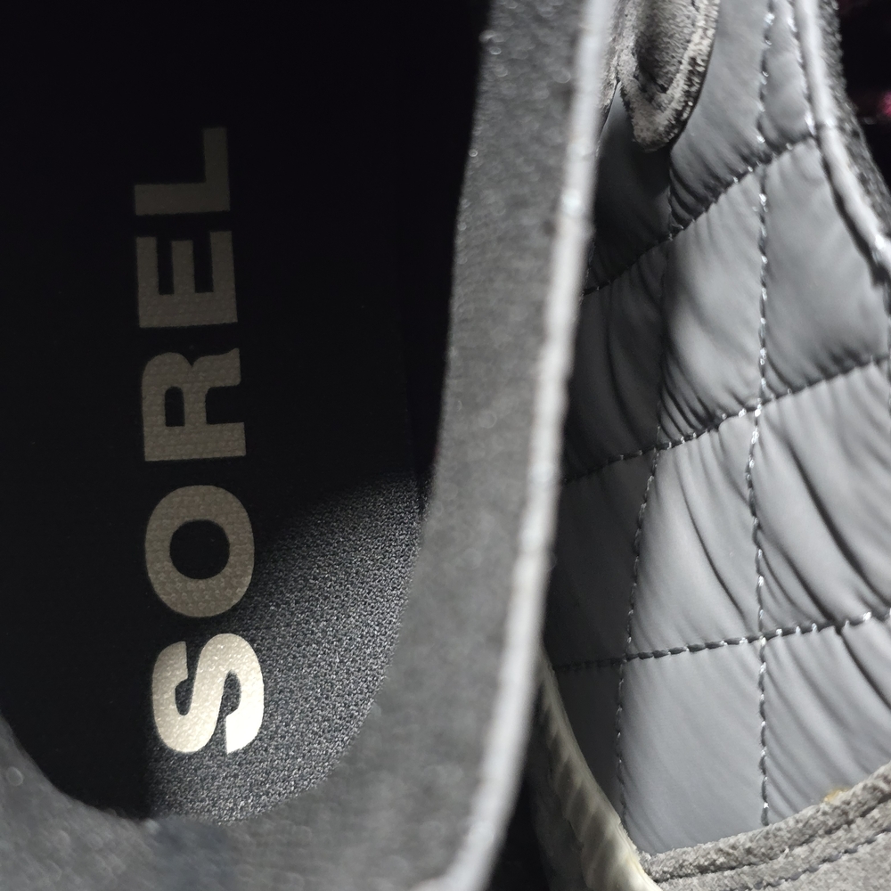 Sorel Out N About Quilted Ankle Rain Duck Boots Gray Leather Rubber Women’s 7 - Picture 15 of 16